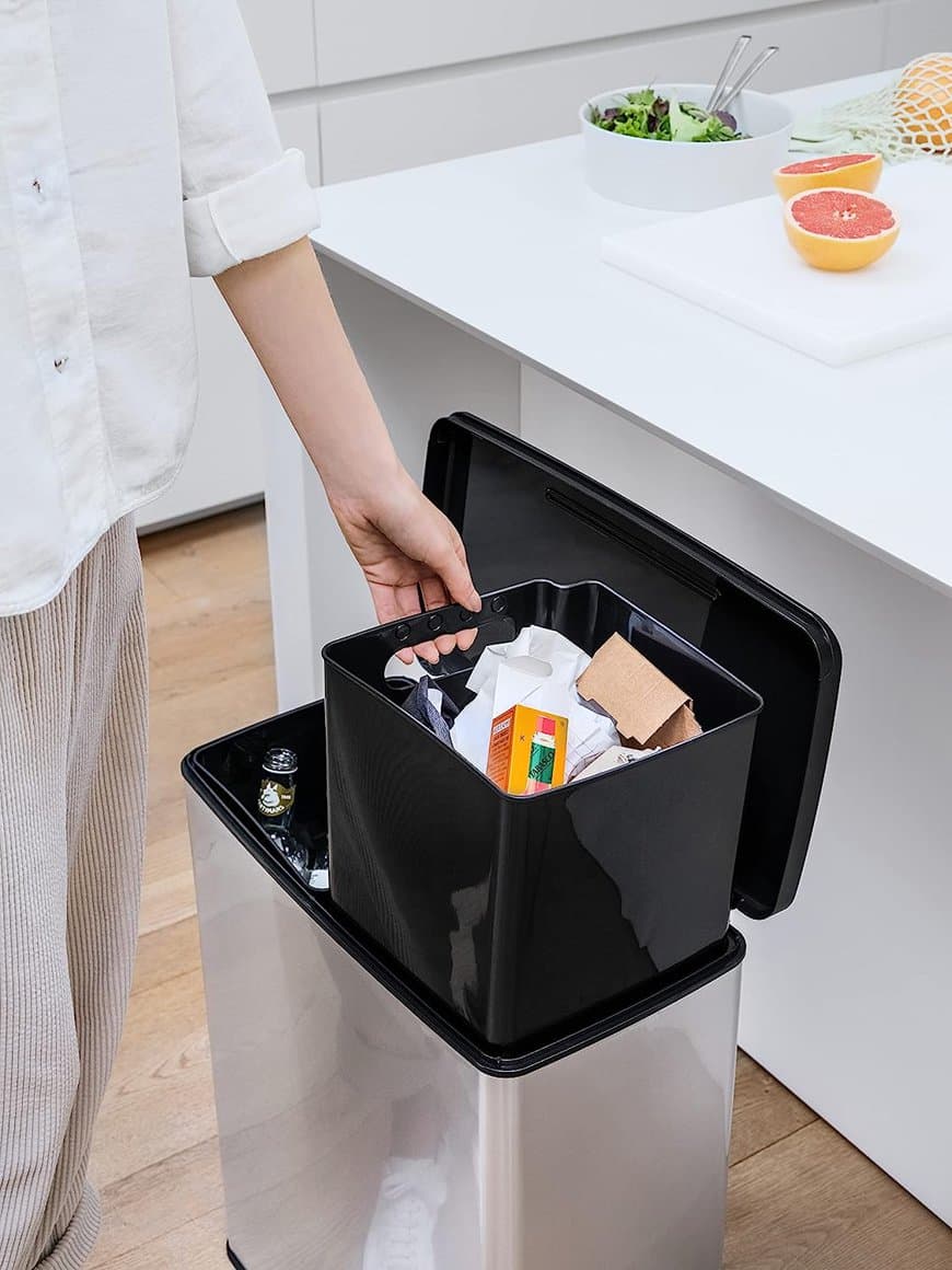 Curver flokkunarfata Duo með fótstigi, 2x26l 2