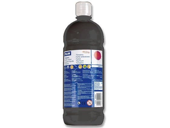 MILAN Málning þekju svört 1000ml 1