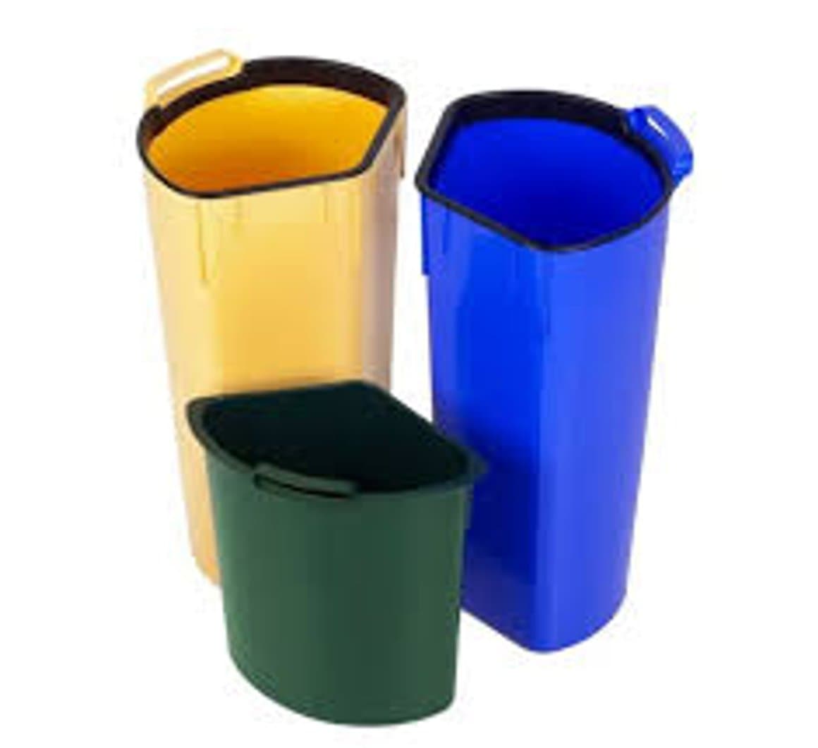 Curver flokkunarfata Trio með fótstigi, 2x17l + 6l 2