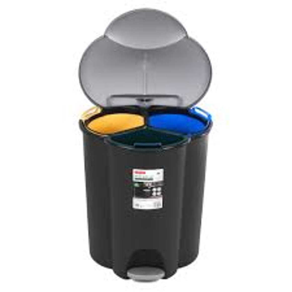 Curver flokkunarfata Trio með fótstigi, 2x17l + 6l 3