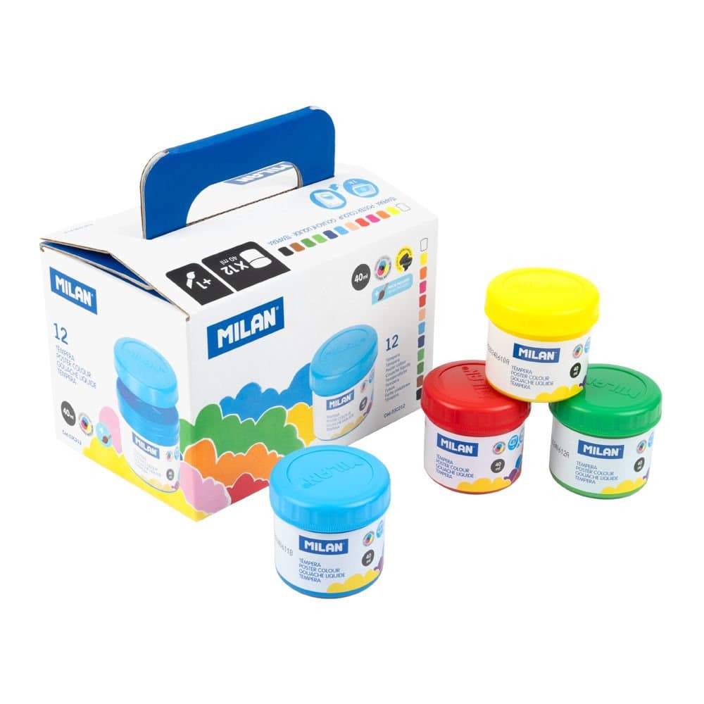 MILAN málning blandaðir litir 12x40ml 1