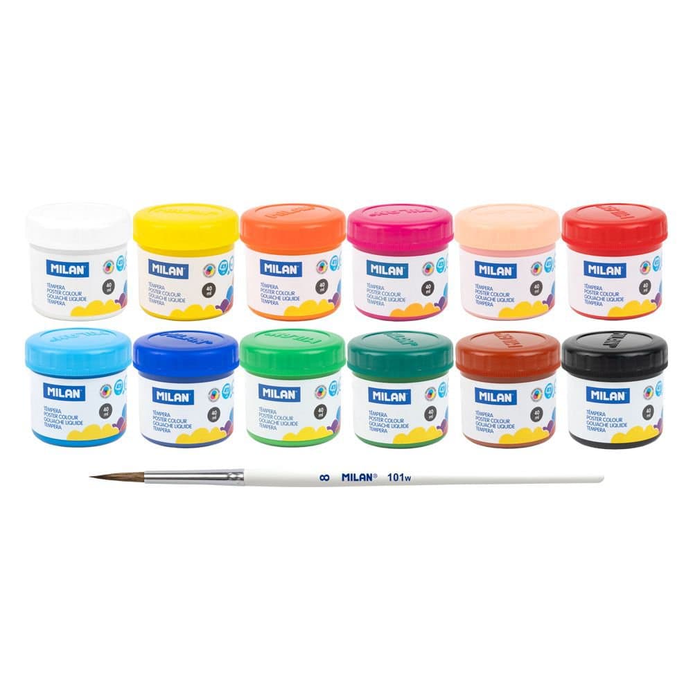 MILAN málning blandaðir litir 12x40ml 2