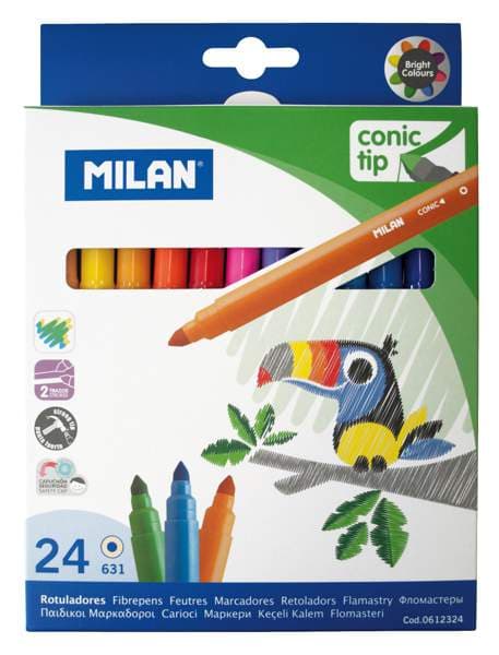 MILAN Tússlitir breiðir 24stk