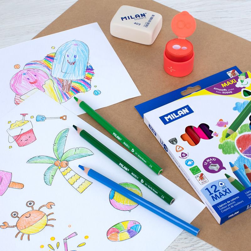 MILAN Trélitir breiðir 12 stk 3