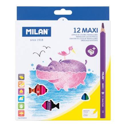 MILAN Trélitir breiðir 12 stk