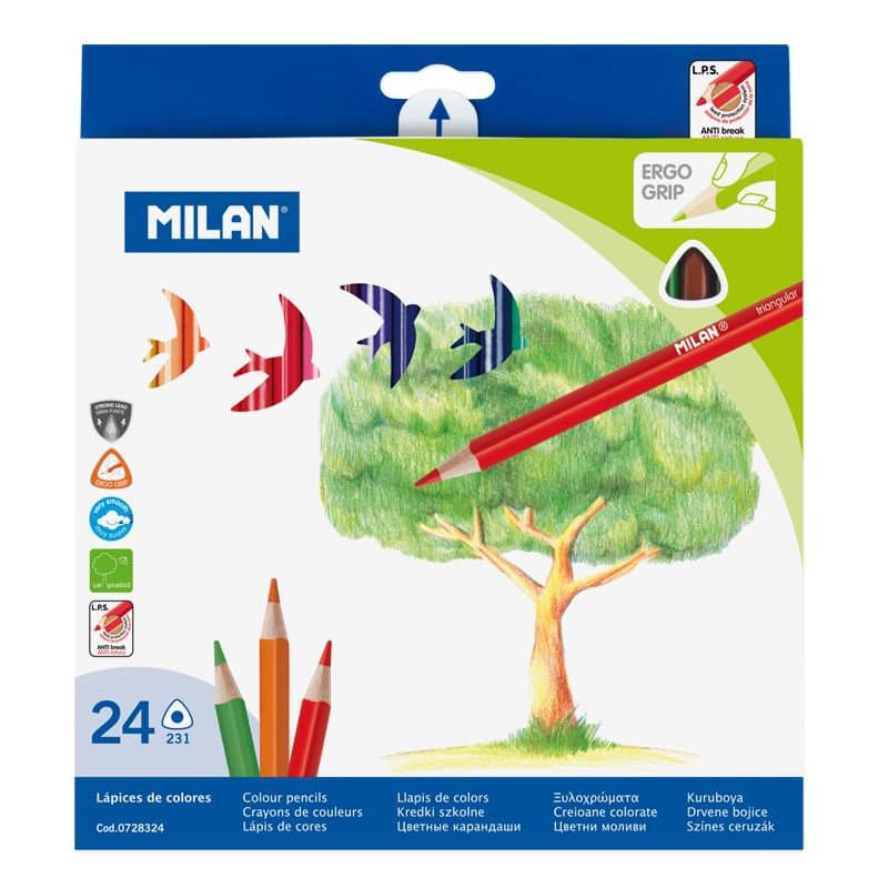 MILAN Trélitir mjóir 24stk 1