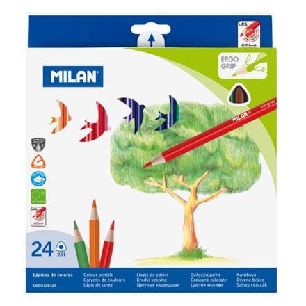 MILAN Trélitir mjóir 24stk