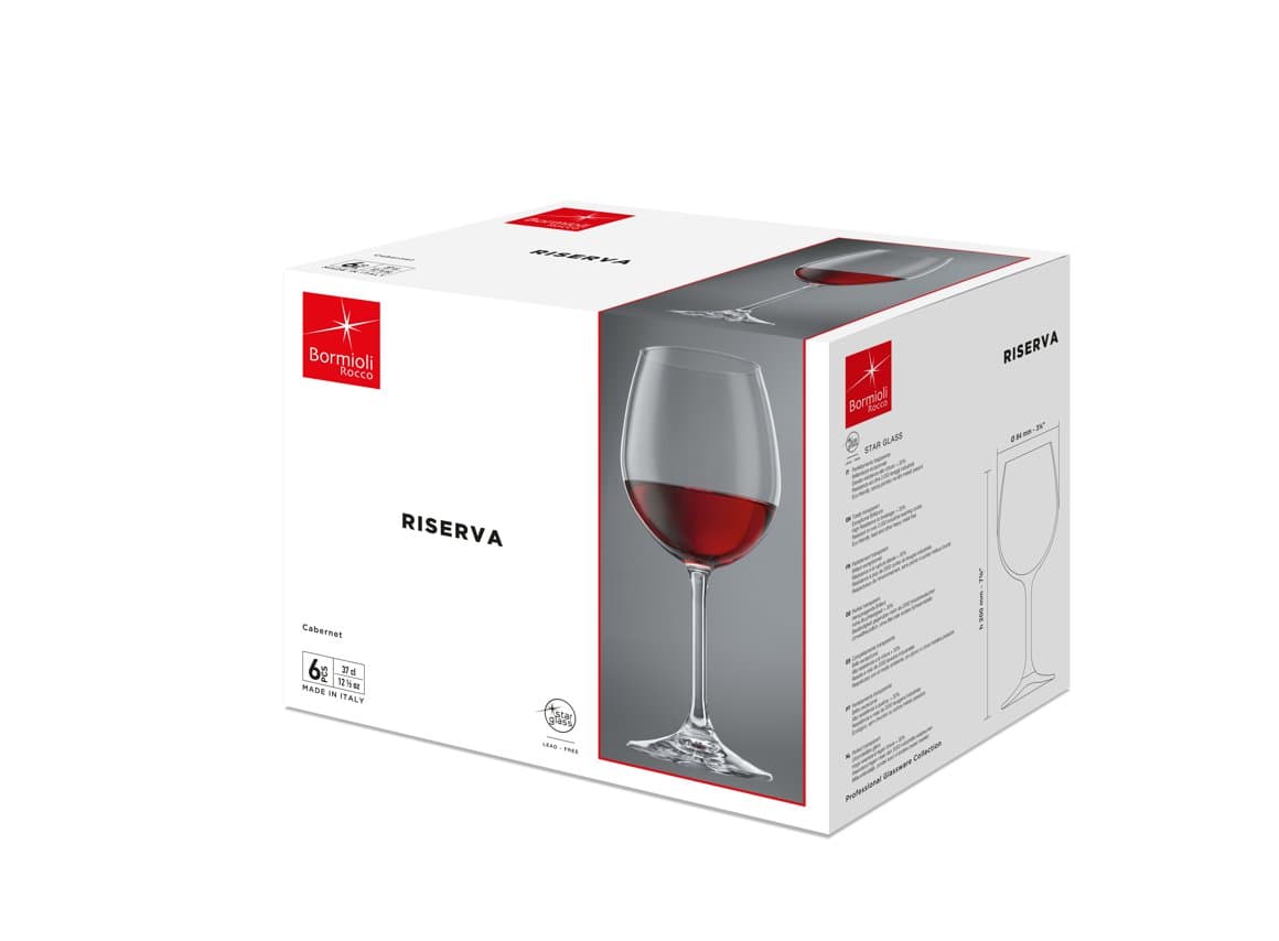 Glös Riserva cabernet 37cl vínglös 6stk 2
