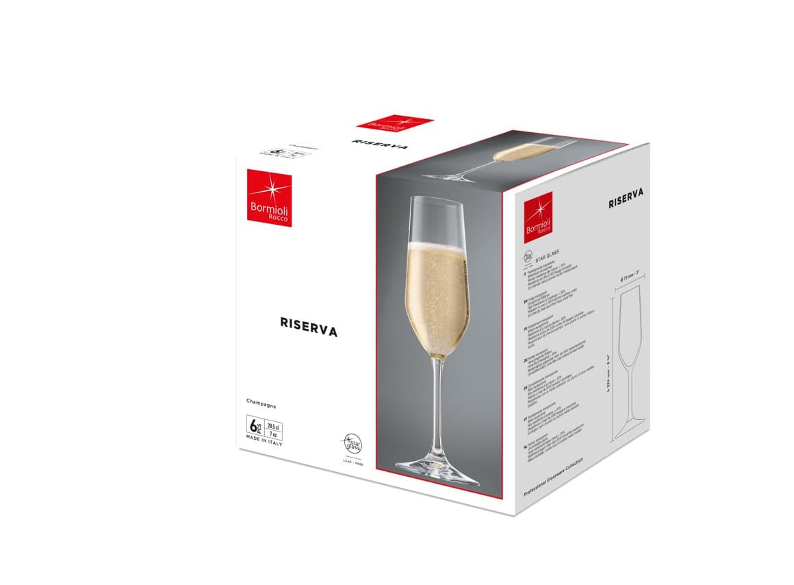 Glös Riserva 20,5cl kampavín 6stk 2