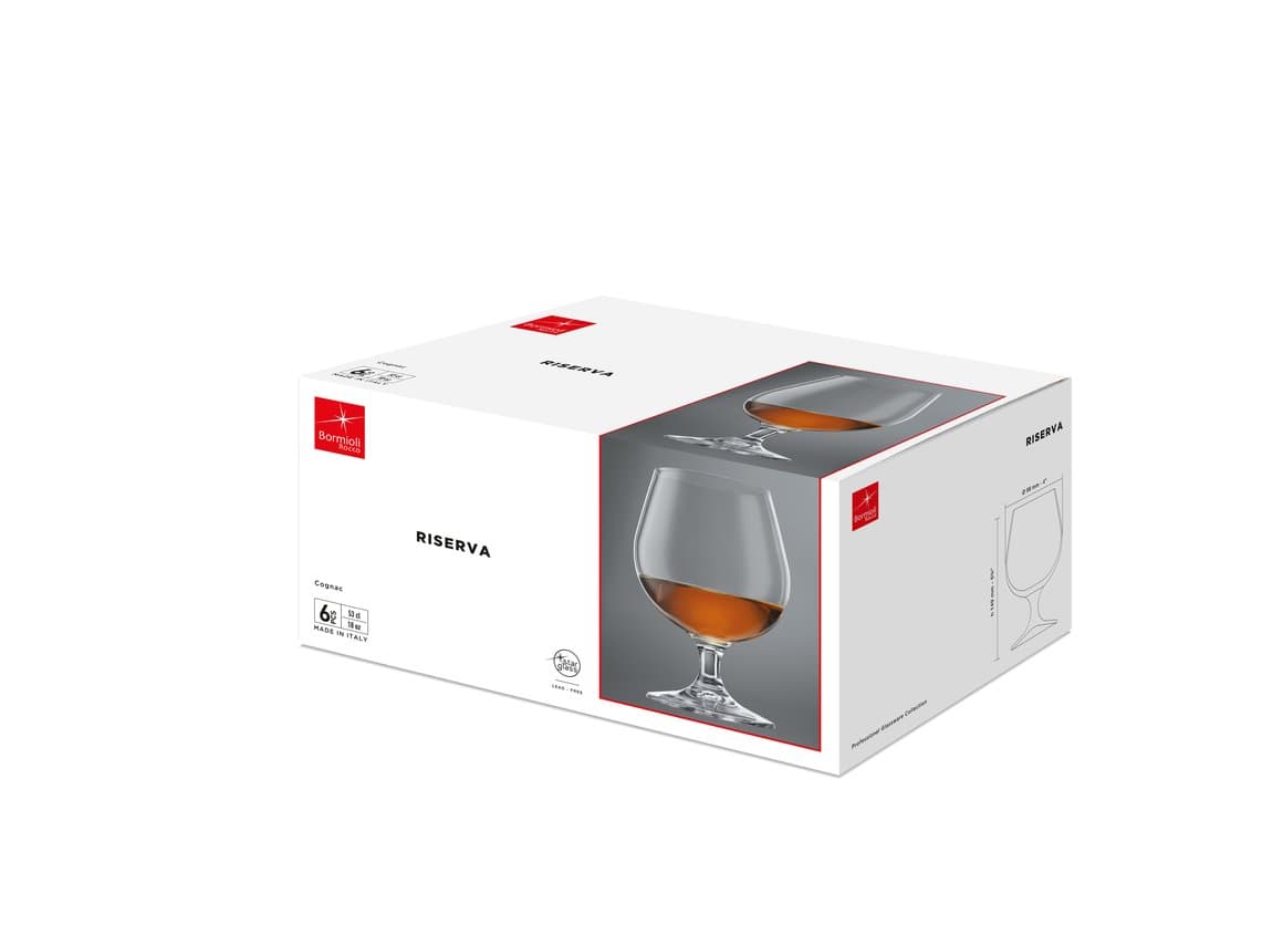 Glös Riserva 53cl koníak 6stk 2