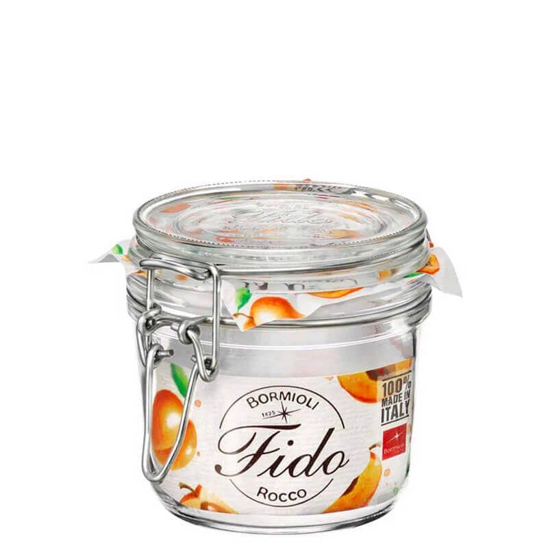 Fido krukka með spennuloki glær 0,35ltr 1