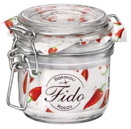 Fido krukka með spennuloki glær 0,20ltr