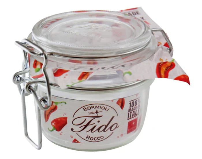 Fido krukka með spennuloki glær 0,125ltr 1