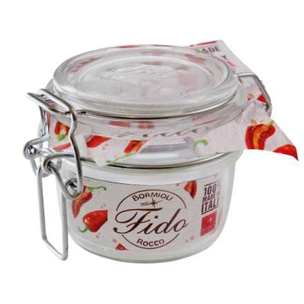 Fido krukka með spennuloki glær 0,125ltr