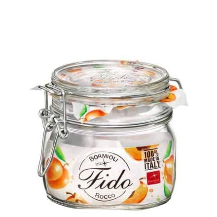 Fido krukka með spennuloki glær 0,5ltr
