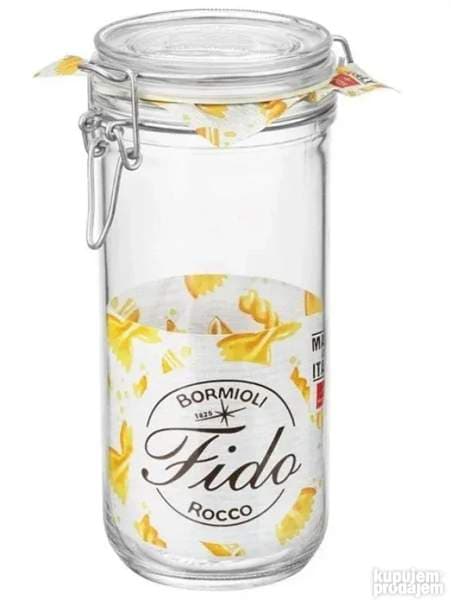 Fido krukka með spennuloki glær 1ltr