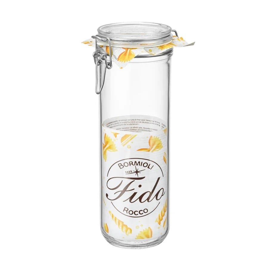 Fido krukka með spennuloki glær spaghetti 1,35ltr 1