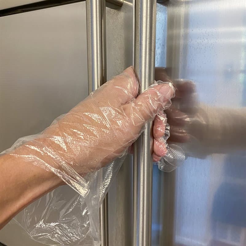 RV hlífðarhanskar LDPE glærir 100stk 2