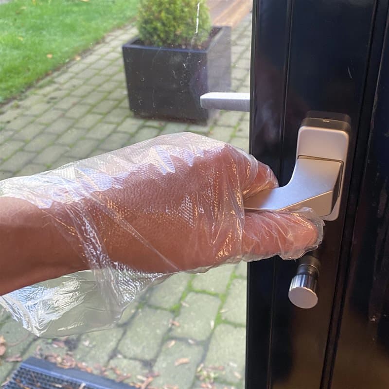 RV hlífðarhanskar LDPE glærir 100stk 4