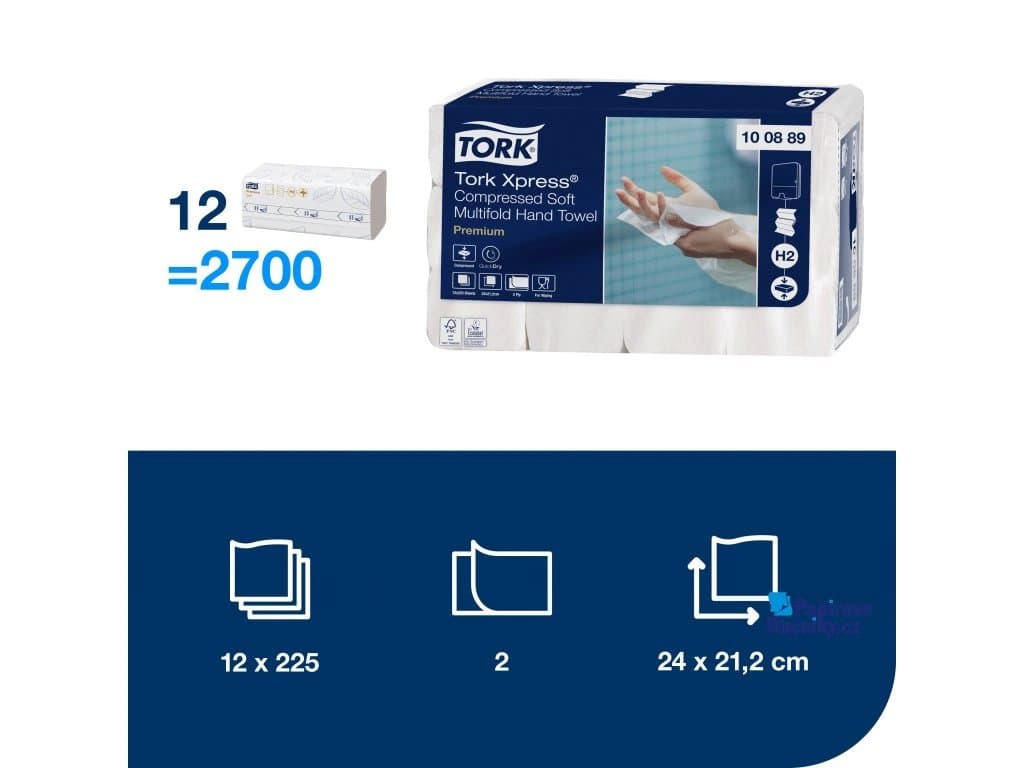 Tork Xpress® Multifold Premium C 2l 2700stk E H2 2