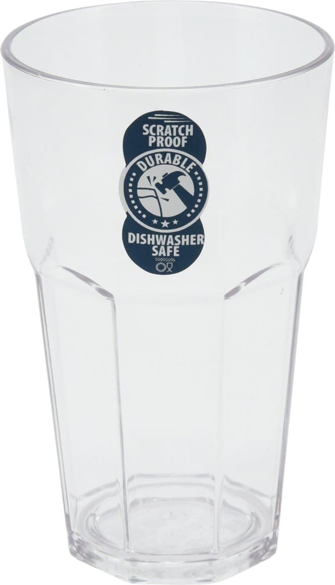 Glös harðplast glært 37cl 1