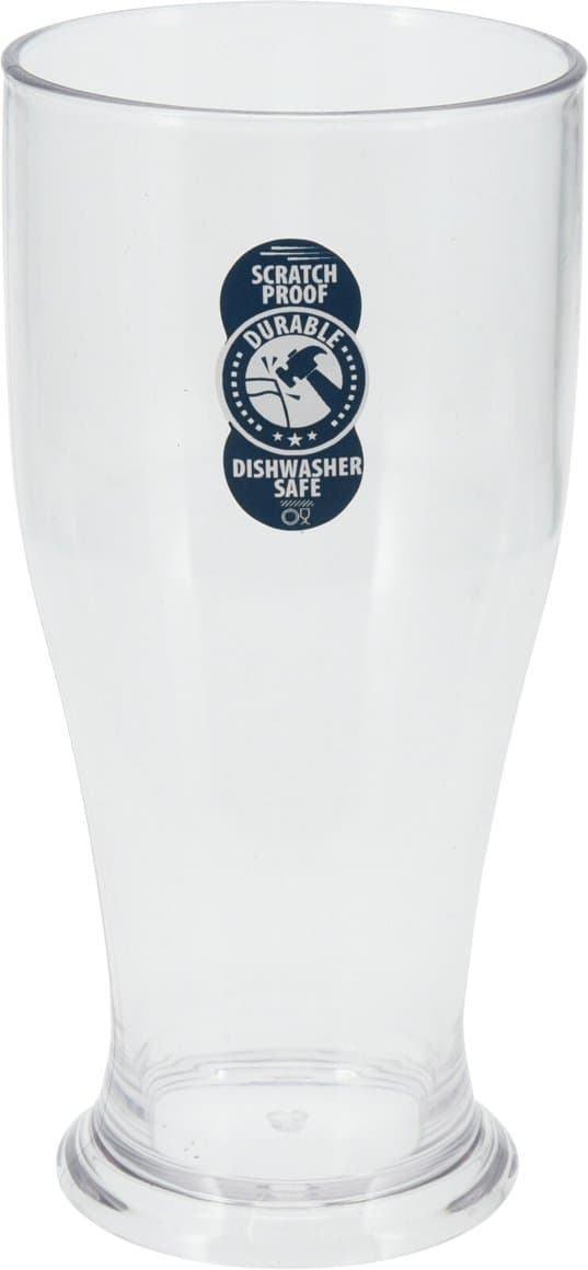 Glös harðplast bjór glært 52cl 1