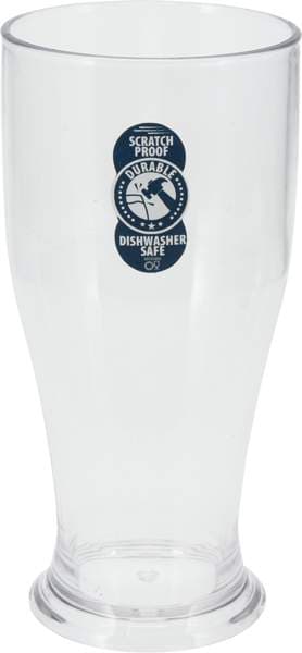 Glös harðplast bjór glært 52cl
