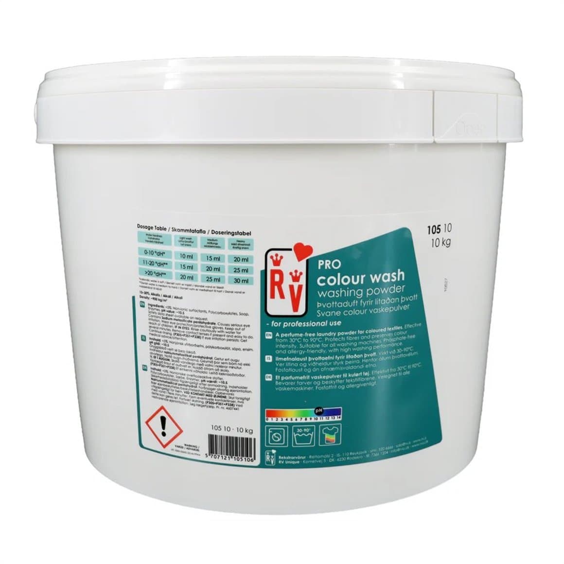 RV PRO þvottaduft fyrir litaðan þvott 10 kg 1