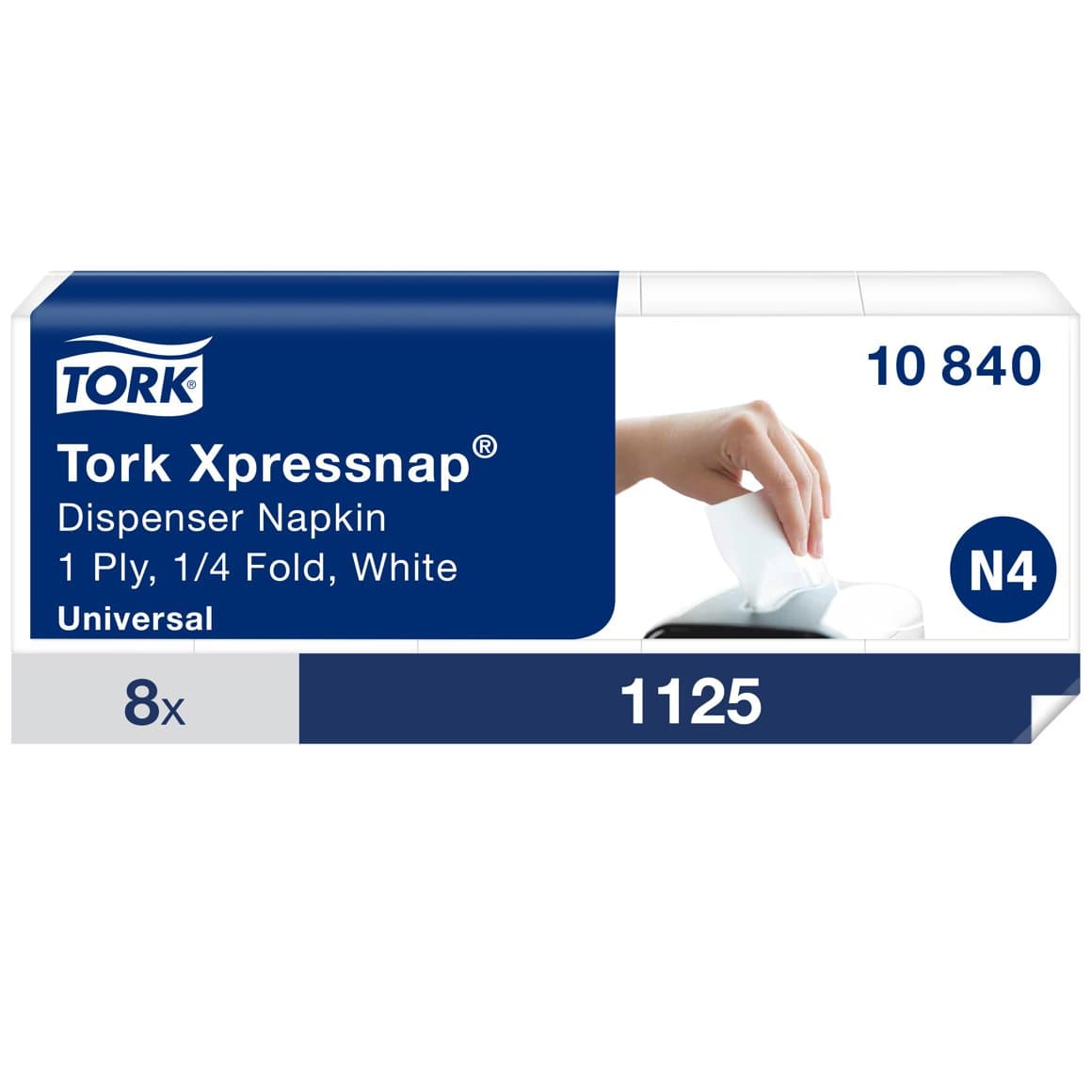 Tork Xpressnap 1l Hvítar 1125 stk E N4/N12 1