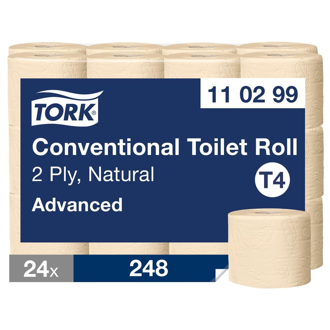 Tork WC pappír 2l natur 34,7mtr 248bl 24rl T4  1