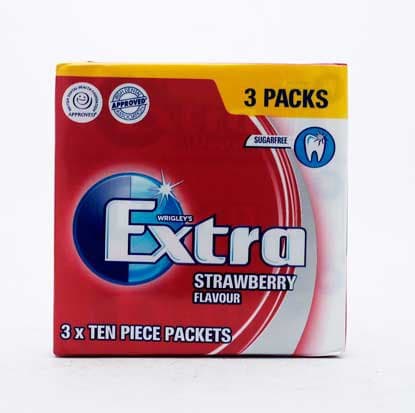Wrigleys Extra strawberry tyggjó 3pk 1