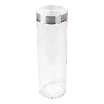 Matarbox fyrir þurrvöru gler með loki 1900ml
