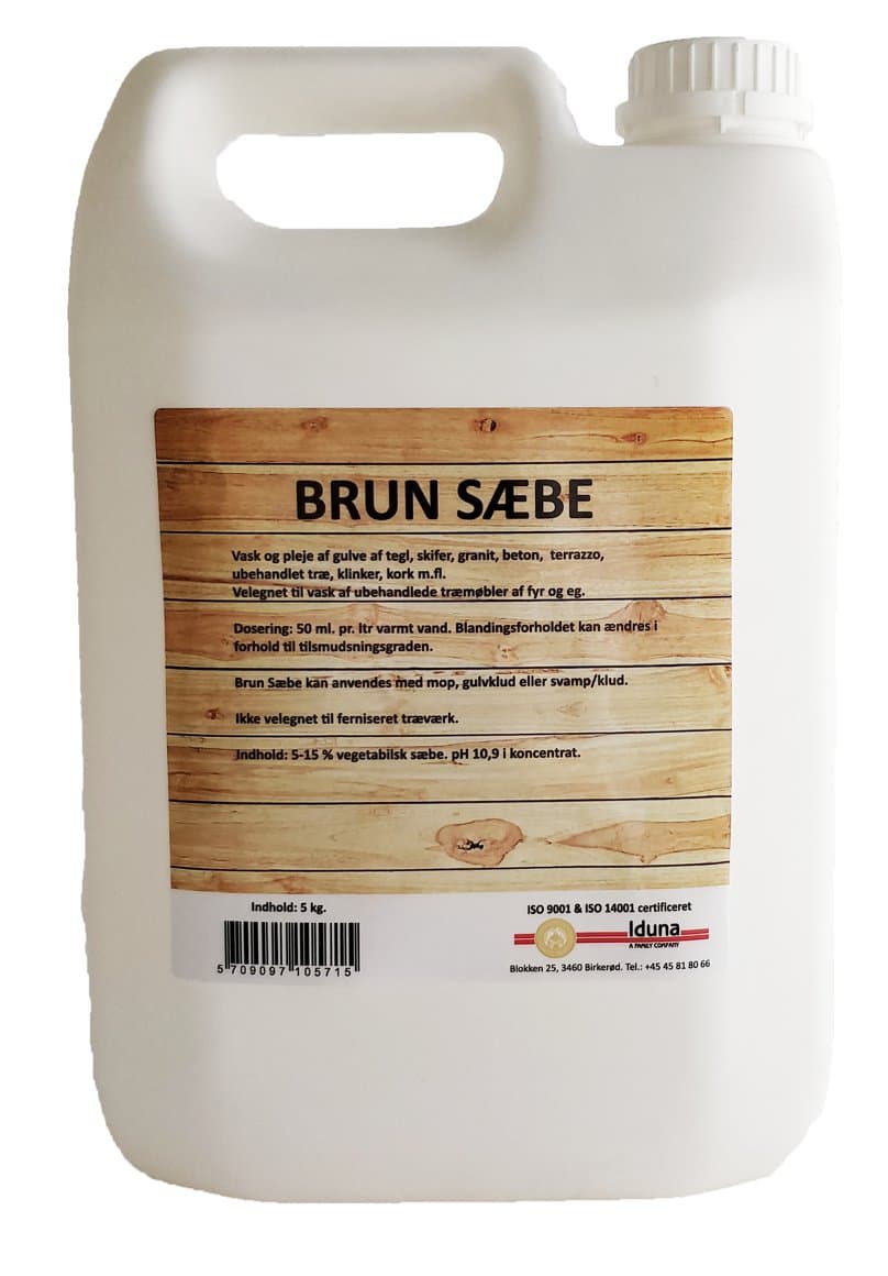 Iduna brúnsápa 5 lítrar 1