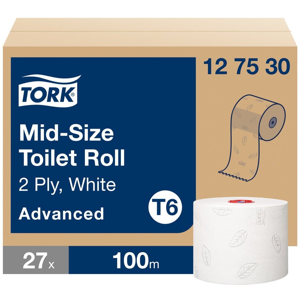 Tork WC pappír Mid-Size 2l 100m 27rl E T6 1