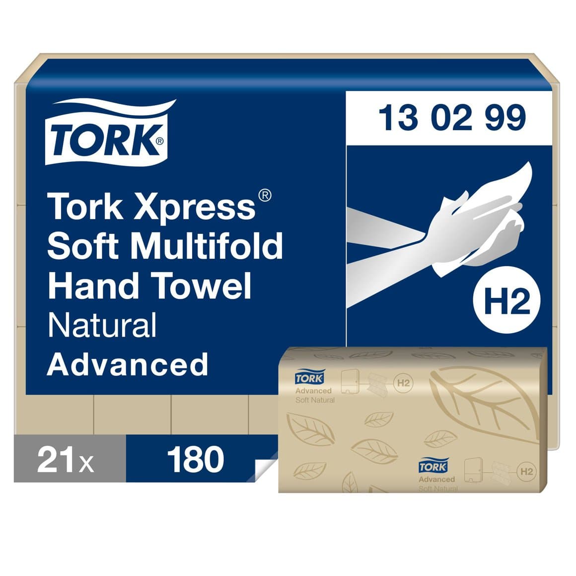 Tork Xpress® Multifold Natur 2l 3780stk E H2 1