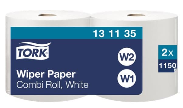 Tork V-Þurrkur hvítar 25cm 2rl E W1 W2 1