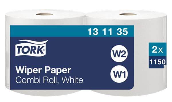 Tork V-Þurrkur hvítar 25cm 2rl E W1 W2