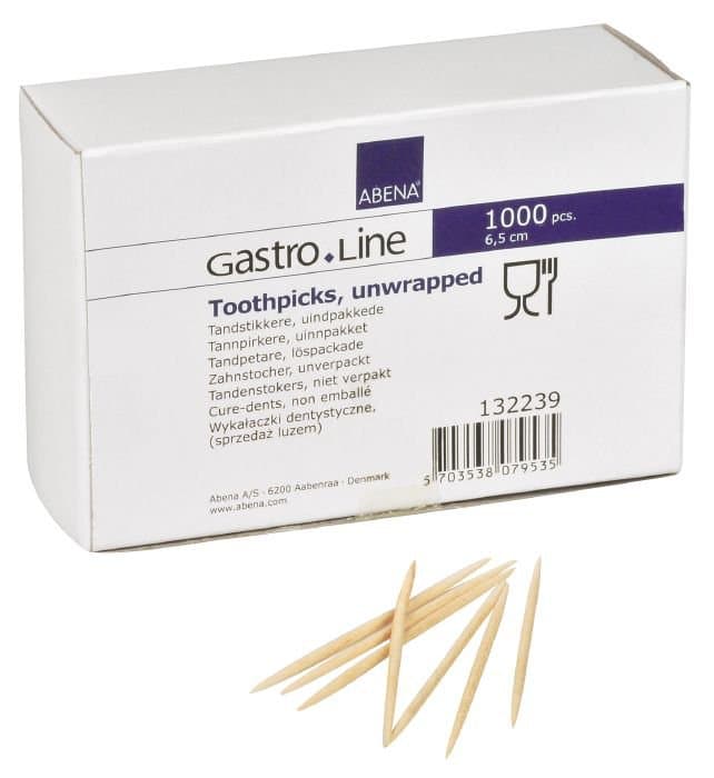 Gastroline tannstönglar rúnaðir 1000 stk 1