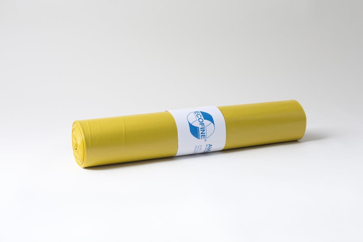 Deiss poki 70x110cm 120ltr Ecofine gulur 25my 25stk LDPE 1