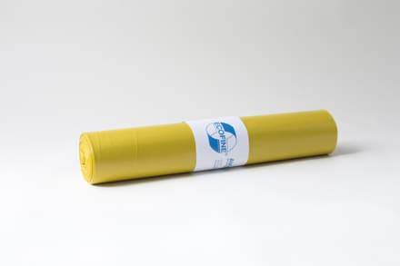 Deiss poki 70x110cm 120ltr Ecofine gulur 25my 25stk LDPE