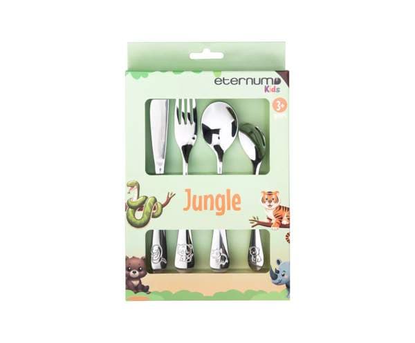 Barna hnífaparasett stál Jungle 4stk
