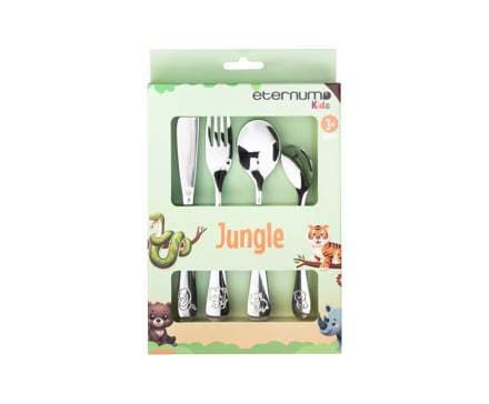 Barna hnífaparasett stál Jungle 4stk