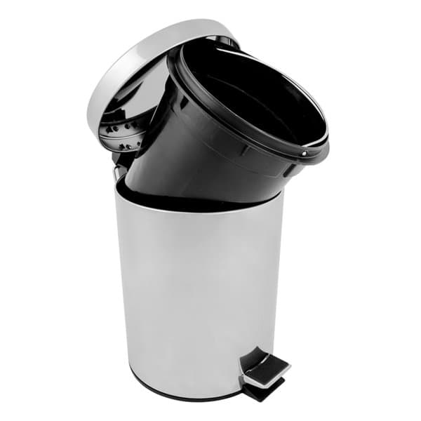 Fata með fótstigi 5l málm/króm 2