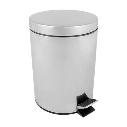 Fata með fótstigi 5l málm/króm
