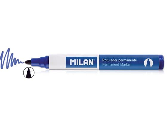 MILAN merkitússpenni 4mm blár 12 stk í pk 2