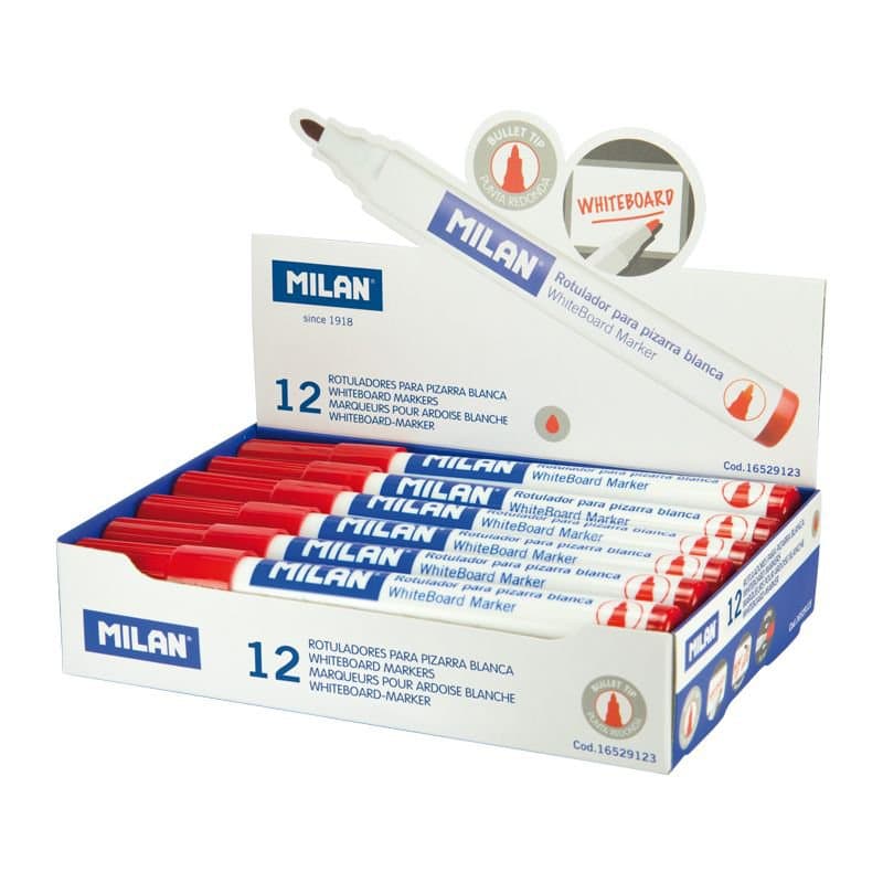 MILAN töflutúss 4,7mm rauður 12stk 1