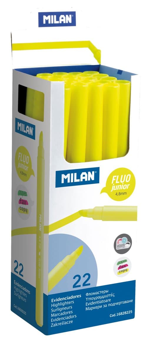 MILAN áherslupennar Junior gulir 22 stk 1