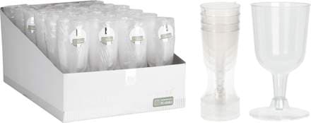 Glös harðplast 16cl vínglös, 4stk