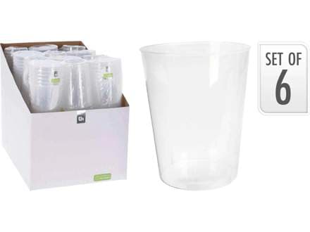 Glös harðplast 28cl, 6stk