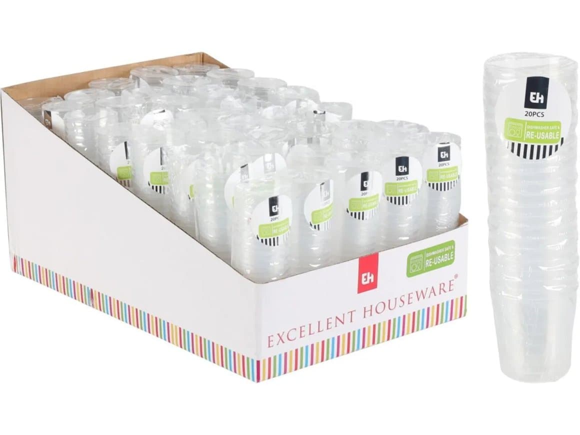 Glös harðplast snaps 3cl, 20stk 1